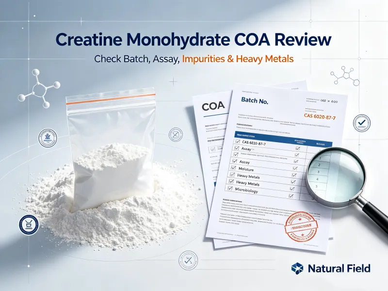 What Should Buyers Check in a Creatine Monohydrate COA Before Bulk Orders?