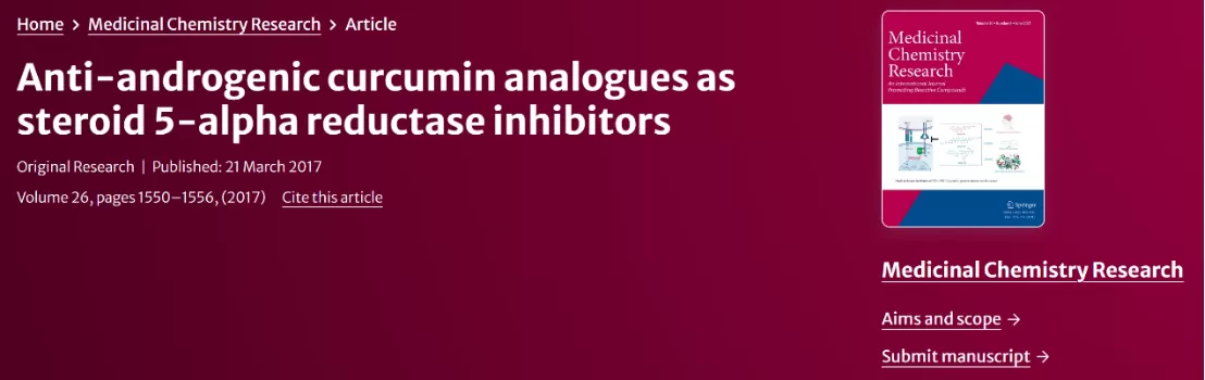 Curcumin Enters the Hair Loss Prevention Market